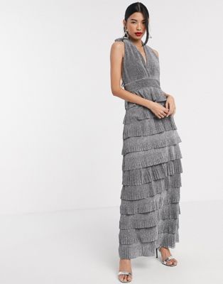 forever unique tiered maxi dress