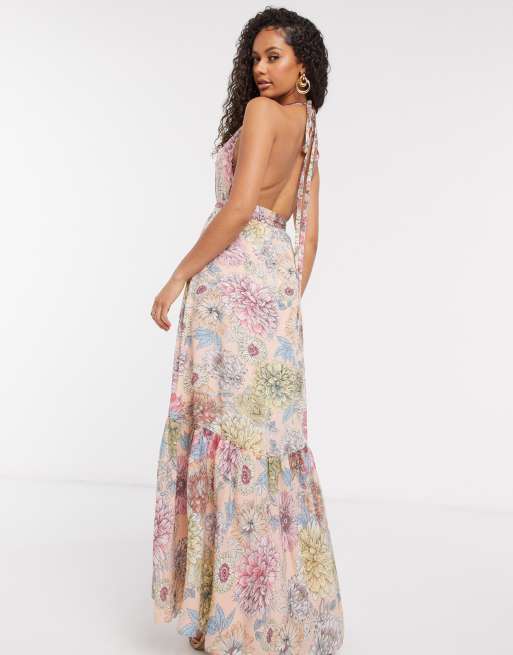 Forever unique floral maxi on sale dress