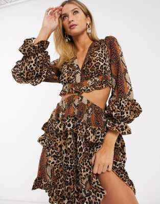 forever unique leopard print dress