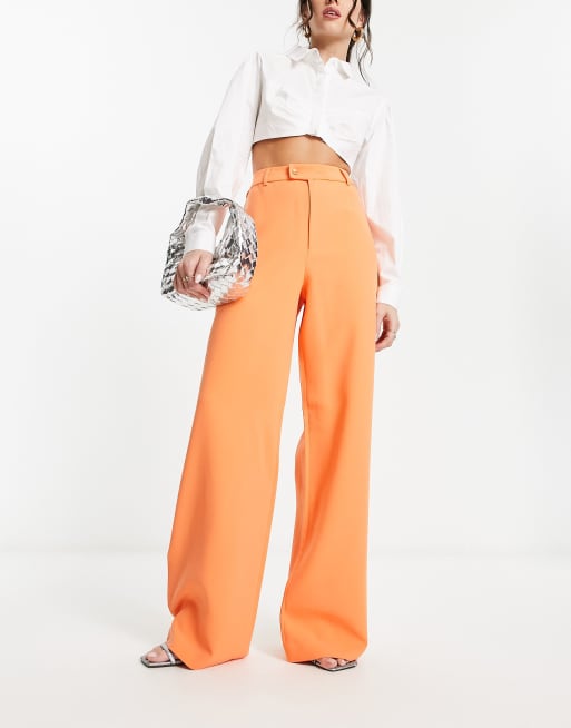 Forever Unique - Pantalon ample coupe ajustée - Orange