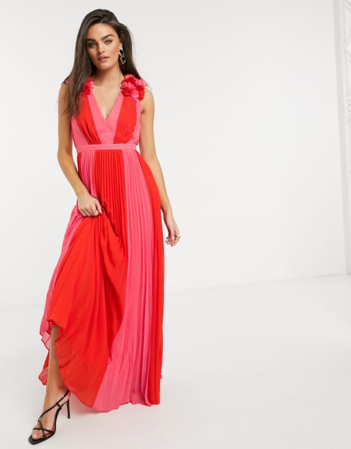 Pink and orange store gown