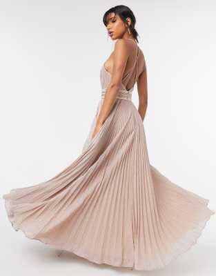 Forever unique cheap champagne dress