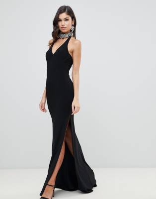 forever unique black maxi dress