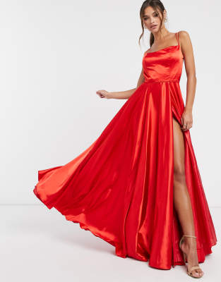 robe longue satinee