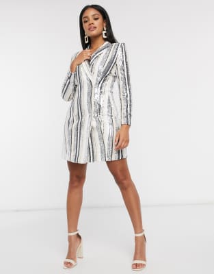 forever unique sequin blazer dress