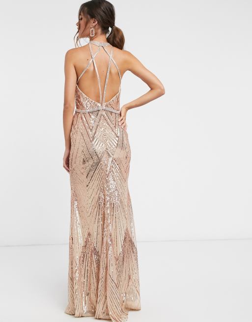 Forever unique hot sale rose gold dress