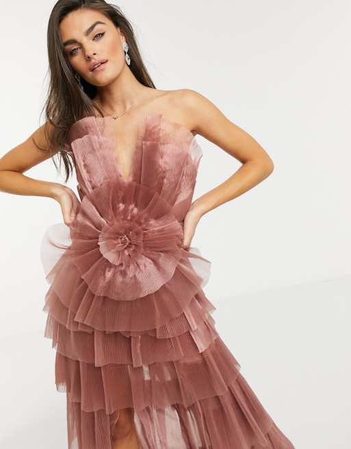 Forever unique ruffle on sale dress