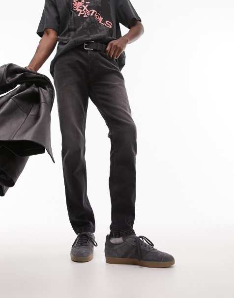 Forvaskede sorte skinny jeans fra Topman - view 1