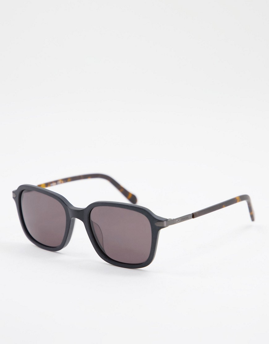Fossil 2095/G/S square lens sunglasses-Black