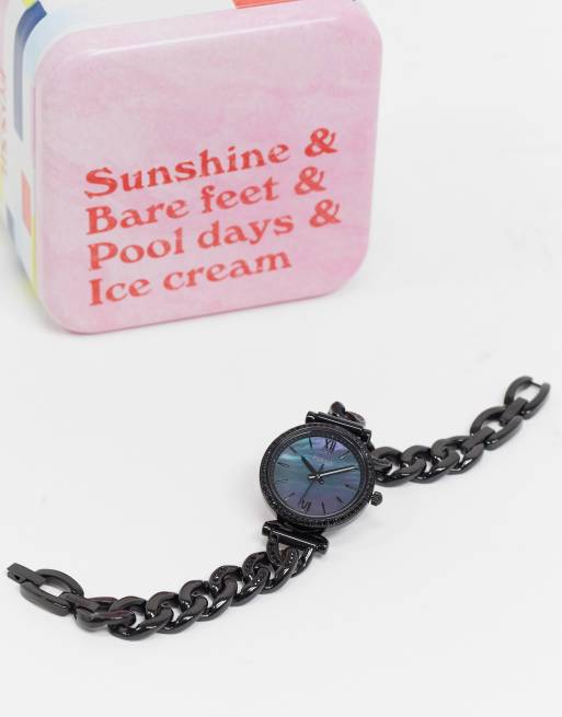 Fossil black chain outlet strap