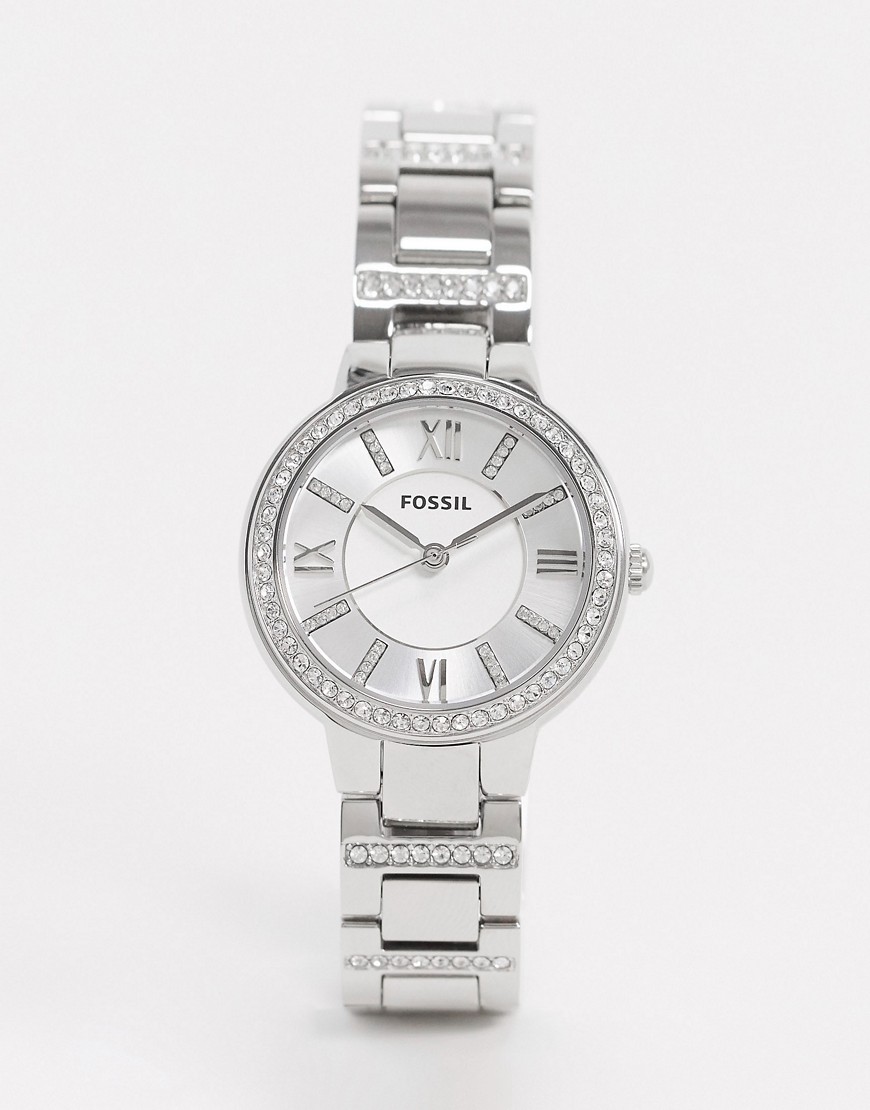 Fossil Es3282 Virginia Bracelet Watch In Silver