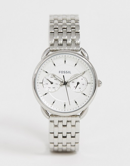 Fossil ES3712 Tailor stainless steel watch in silver | ASOS
