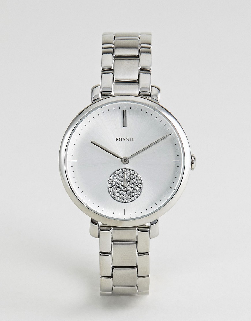 Fossil — ES4437 — Jacqueline — Sølvfarvet armbåndsur 36 mm