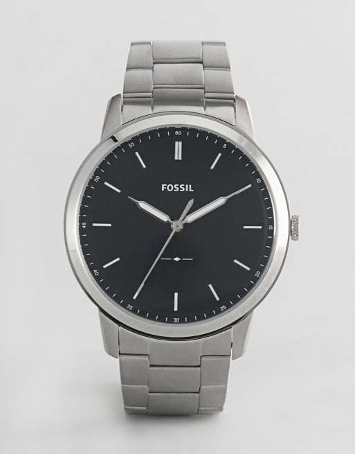 Fossil - FS5451SET The Minimalist - Cadeauset van horloge met leren verwisselbare | ASOS