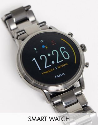 Fossil - FTW4024 Gen5 - Smartwatch in grijs metaal