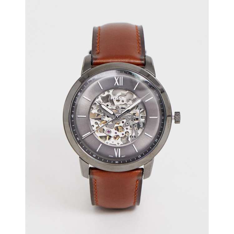 Neutra automatic 2024 amber leather watch