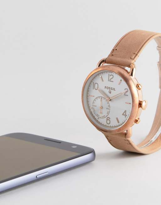 Fossil Q FTW1129 Sand Leather Tailor Smart Watch