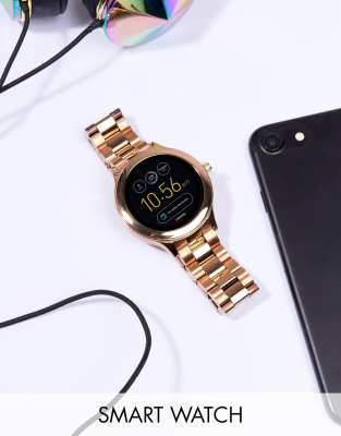 gold fossil smart watch