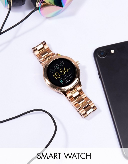 Fossil Q FTW6000 Venture bracelet smart watch in rose gold