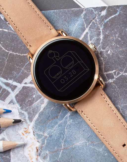 Fossil q wander discount stainless steel touchscreen smartwatch