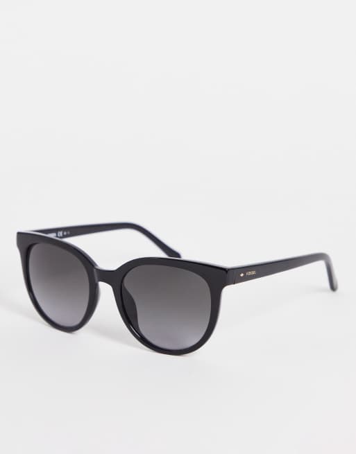 Fossil rectangle sunglasses in black