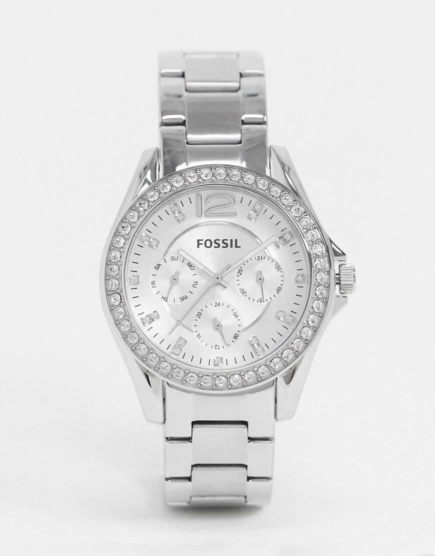 Fossil Riley silver bracelet watch ES3202