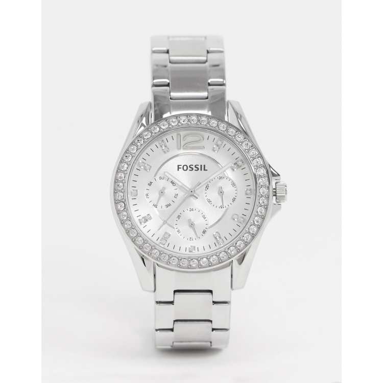 Fossil Riley silver bracelet watch ES3202 ASOS