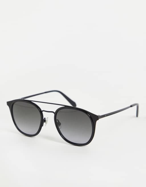 Matte black outlet aviator sunglasses