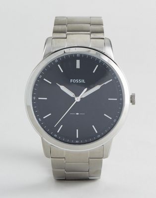Fossil — Sølvfarvet FS5307 armbåndsur 44 mm