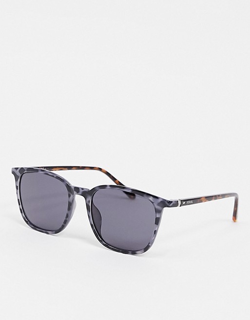 Fossil square sunglasses in blue tortoise shell