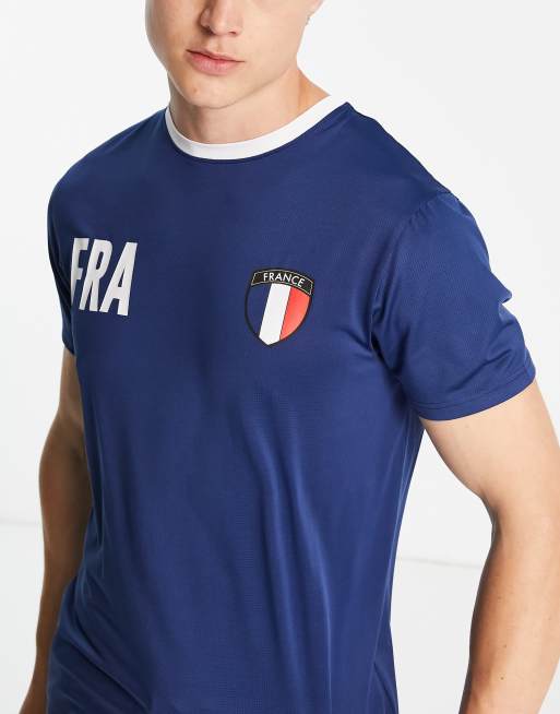 France football supporters T shirt in blue