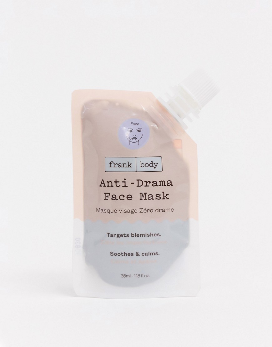 Frank Body - Anti Drama Charcoal gezichtsmasker zakje 35 ml-Zonder kleur