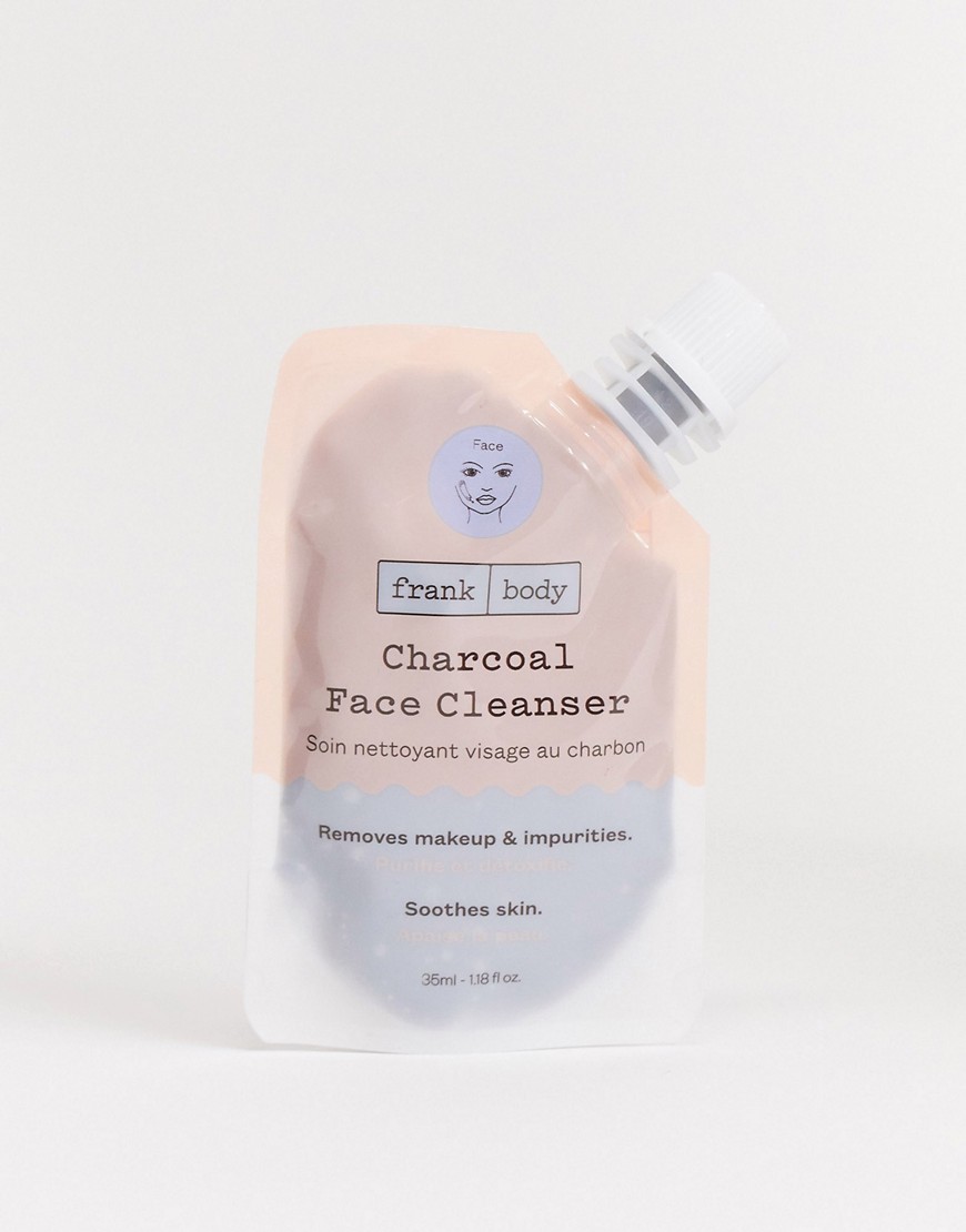 Frank Body - Charcoal Face Cleanser - Gezichtsreiniger met houtskool 35 ml-Zonder kleur
