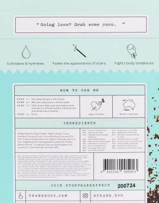 Frank Body Coconut Coffee Scrub 200g-no Color