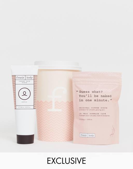 Frank Body Coffee Cup Babeachino Original Coffee Scrub & Creamy Face