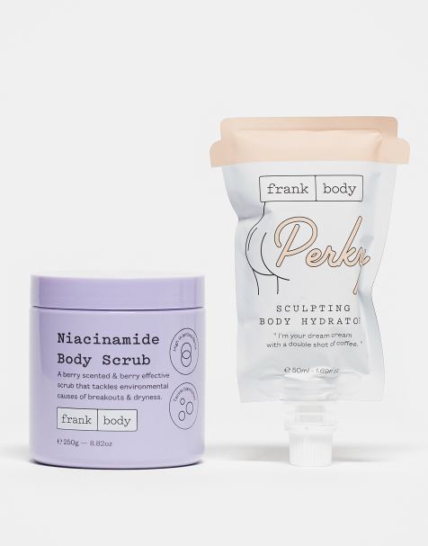 Frank Body – Niacinamid-Körperpeeling, 250 g (mit Gratisgeschenk – Perky Sculpting Hydrator, 50 ml) - view 1