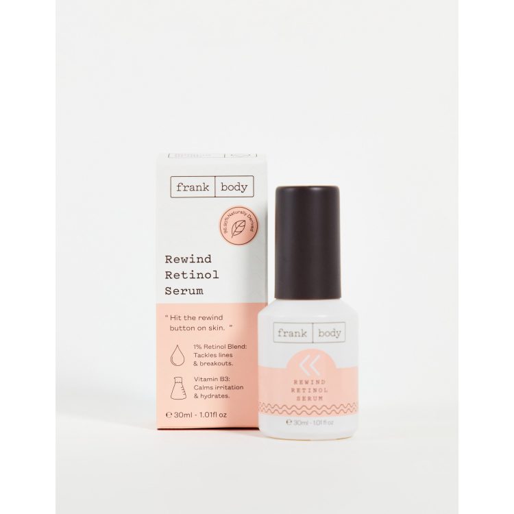 Rewind Retinol Serum, Helps With Fine Lines, frank body