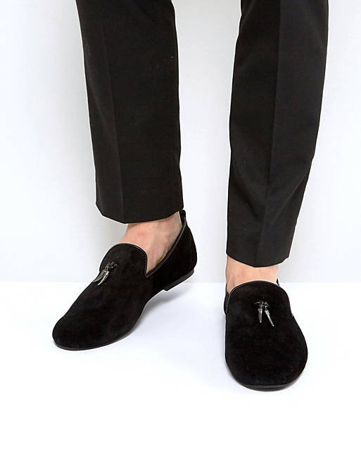 Frank Wright Loafers With Gunmetal Tassel | ASOS