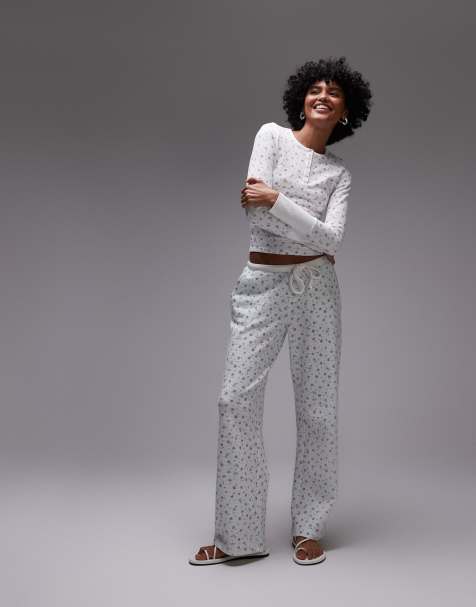 Frankies Bikinis Cabin waffle pant in picnic blanket