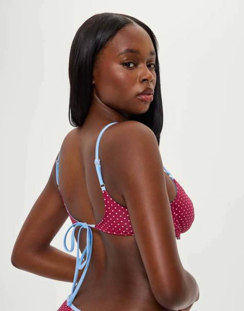 Frankies Bikinis Cola underwire bikini top in tuscany