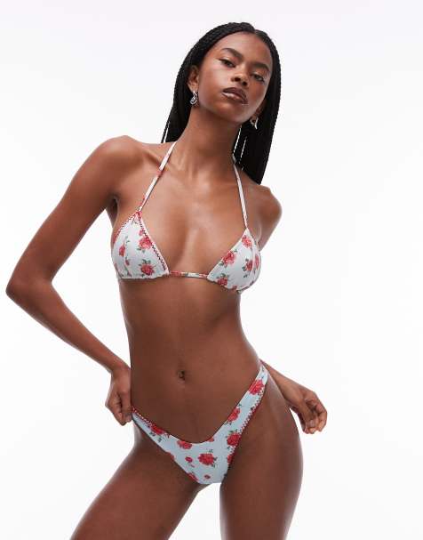 Frankies Bikinis Full moon bottom in rosewater print - view 1