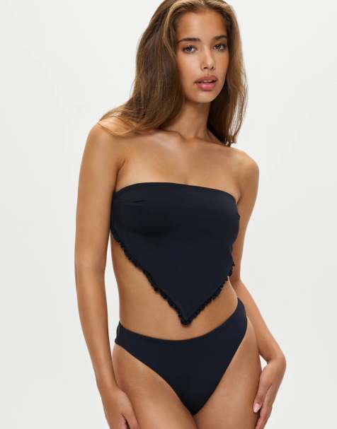 Frankies Bikinis Harley top in black in black - view 1