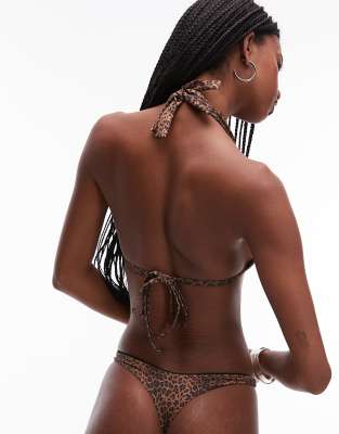 FRANKIES BIKINIS X BELLA HADID HIGH RISE BIKINI BOTTOM WITH HEART DETAIL 