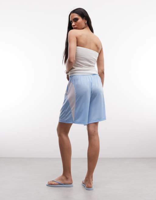 Frankies Bikinis x Jennie Kim – Puderblå jersey-shorts, 5 av 5