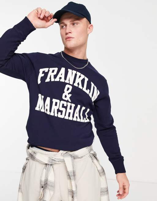 Franklin Marshall logo crew neck sweat