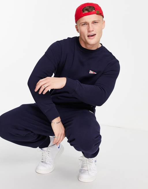 Franklin & Marshall - Sweatshirt med rund hals og logo