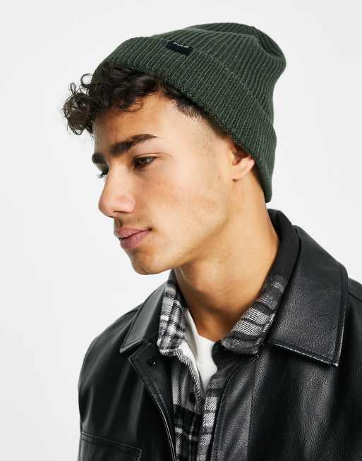 Franse Connection - FCUK - Geribbelde beanie in donkergroen