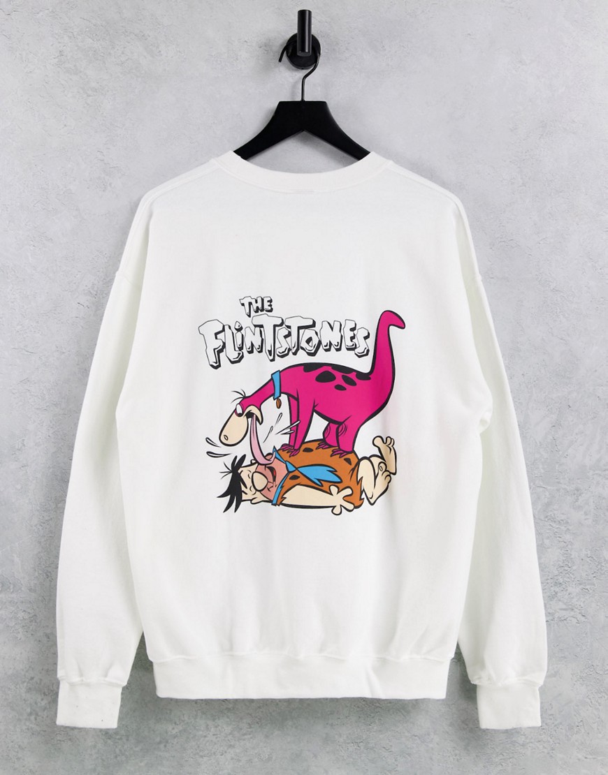 Fred & Dino - Sweatshirt in wit