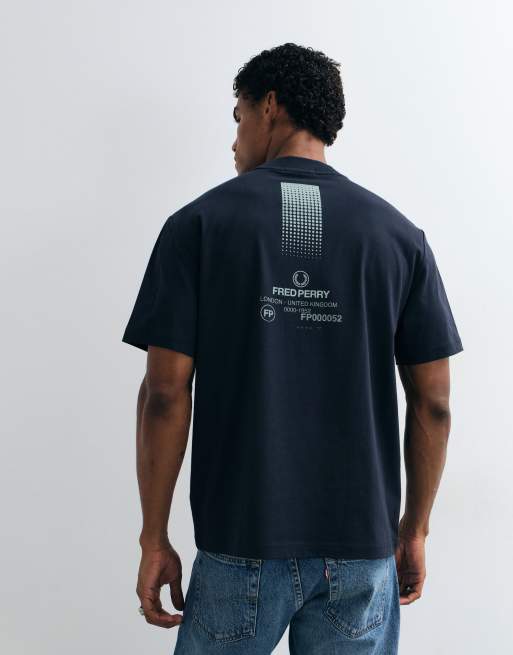 Fred Perry 1952 back graphic t-shirt in navy , 3 of 5