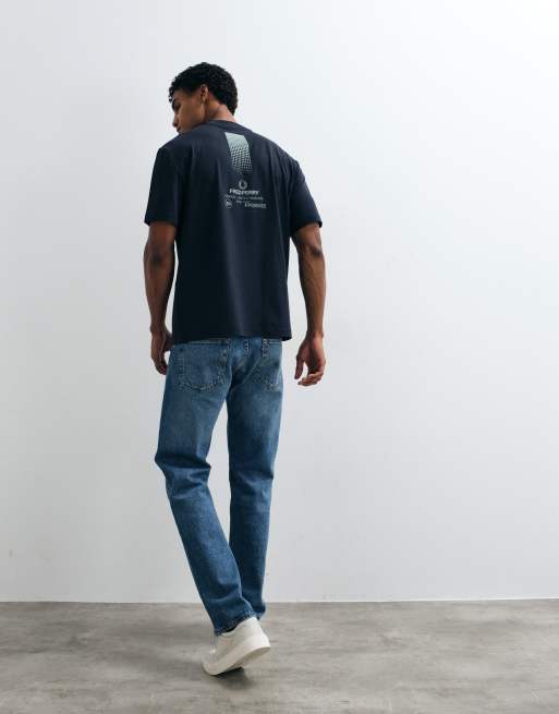 Fred Perry 1952 back graphic t-shirt in navy , 5 of 5